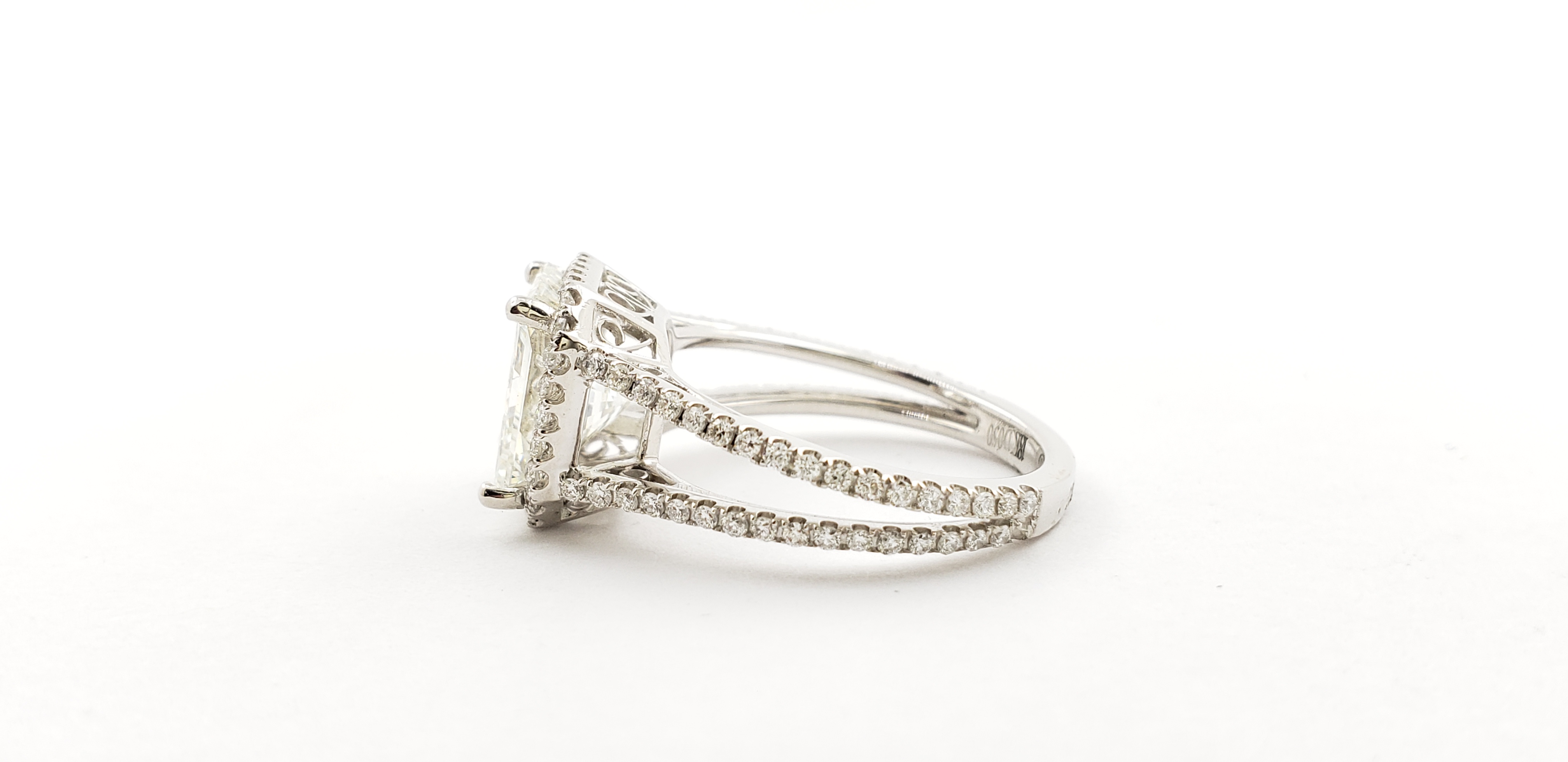 Radiant Diamond Ring with Halo
